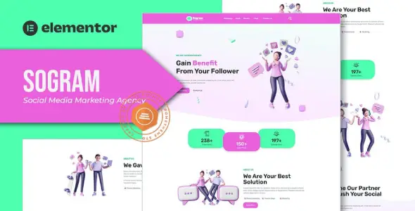 Sogram – Social Media Marketing Agency Elementor Template Kit Sogram – Social Media Marketing Agency Elementor Template Kit